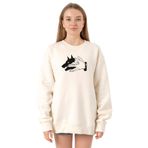 Tshirthane P21646S123 Ekru Kadın Sweatshirt
