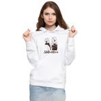 Tshirthane P21689S4196 Jujutsu Kaisen Anime Long 3ip Kapşonlu Kadın Beyaz Sweatshirt
