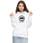 Tshirthane P21802S3272 Kung Fu Panda Inner Peace 3ip Kapşonlu Kadın Beyaz Sweatshirt