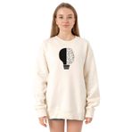 Tshirthane P21842S1862 Ekru Kadın Sweatshirt