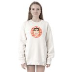 Tshirthane P22054S4875 Monogatari Anime Takeo Gouda Circle Poster 2ip Kadın Beyaz Sweatshirt