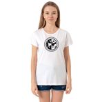Tshirthane P22082S2080 Bisiklet Yaka Beyaz Kadın T-shirt