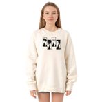 Tshirthane P22158S143 Ekru Kadın Sweatshirt