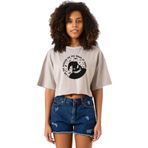 Tshirthane P22360S1574 Oogie Boogie Taş Rengi Kadın Crop