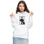 Tshirthane P22747S1802 See You in Space Cowboys Minimalist Anime Poster Beyaz 3ip Kapüşonlu Kadın Sweatshirt