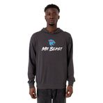 Tshirthane P22829S1957 Mr Beast Füme Kapüşonlu Erkek Sweatshirt