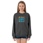 Tshirthane P22848S2272 Füme Kadın Sweatshirt