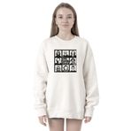 Tshirthane P23183S379 The Psycho Bunch Beyaz 2ip Kadın Sweatshirt