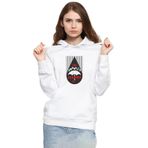 Tshirthane P23272S2708 The Umbrella Academy Rain Logo 3ip Kapşonlu Kadın Beyaz Sweatshirt
