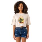Tshirthane P23310S6859 The Umbrella Academy Team Analist Bej Kadın Crop