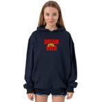Tshirthane P23777S9289 Dream Still Over Lacivert 3 ip Kapüşonlu Kadın Sweatshirt