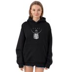Tshirthane P23994S7731 Dark Mono Siyah 3 ip Kapüşonlu Kadın Sweatshirt