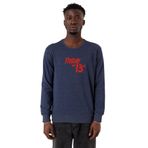 Tshirthane P24325S6243 Letter Logo İndigo 2ip Erkek Sweatshirt