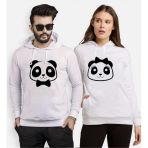 Tshirthane Panda Kurdele Papyon 2'li Sevgili Sweatshirt