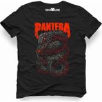 Tshirthane Pantera Snake Siyah Erkek T-shirt
