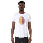 Tshirthane Parmak İzi Sarı Kırmızı Beyaz Bisiklet Yaka Erkek T-shirt
