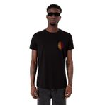 Tshirthane Parmak İzi Sarı Kırmızı Siyah Erkek T-shirt