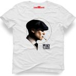 Tshirthane Peaky Blinders Tommy Shelby Beyaz Erkek T-Shirt - XL