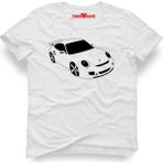 Tshirthane Porsche Beyaz Erkek T-Shirt - L