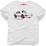 Tshirthane Porsche Beyaz Erkek T-Shirt - XL