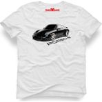 Tshirthane Porsche Beyaz Erkek T-Shirt - XS