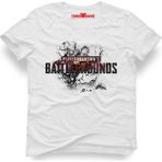 Tshirthane Pubg Alev Beyaz Erkek T-Shirt - M