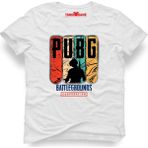 Tshirthane Pubg Battle Grounds Beyaz Erkek T-Shirt