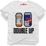 Tshirthane Pubg Double up Erkek T-Shirt - XS - Beyaz