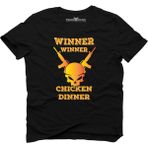 Tshirthane Pubg Gun Skull Siyah Erkek T-Shirt - XL