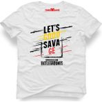 Tshirthane Pubg Lets Go Savage Siyah Erkek T-Shirt - XS