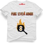 Tshirthane Pubg Level4 Armor Erkek T-Shirt - XS - Beyaz