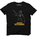 Tshirthane Pubg Playerunknown Woman Fighter Siyah Erkek T-Shirt