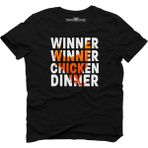 Tshirthane Pubg Winner Tavuk Siyah Erkek T-Shirt - XL