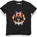 Tshirthane Punisher Siyah Erkek T-Shirt - L