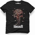 Tshirthane Punisher Siyah Erkek T-Shirt - XS