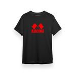 Tshirthane Racing Flag Siyah Kısa Kol Erkek T-shirt