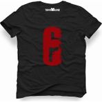 Tshirthane Rainbow Six 6 Siyah Erkek T-shirt