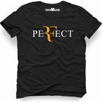 Tshirthane Roger Federer Perfect Siyah Erkek T-shirt
