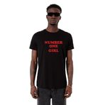 Tshirthane Rose Number One Girl Siyah Erkek T-shirt
