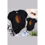 Tshirthane Sarı Kırmızı Parmak Izi Baba Oğul Kız Tek Ürün Fiyatıdır Kombin Yapmak Için En Az 2 Adet Sepete Ekle - 0 - 3 Ay - Siyah