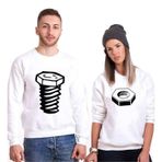 Tshirthane Somun Vida 2'li Sevgili Sweatshirt