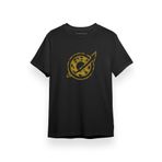 Tshirthane Steins Gate Vintage Future Gadget Laboratory Badge Siyah Kısa Kol Erkek T-shirt