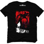 Tshirthane Stranger Things Eleven Demogorgon Siyah Erkek T-Shirt - XS