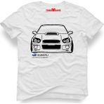 Tshirthane Subaru Beyaz Erkek T-Shirt
