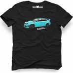 Tshirthane Subaru Siyah Erkek T-Shirt - L
