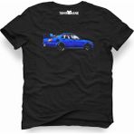 Tshirthane Subaru Siyah Erkek T-Shirt