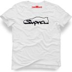 Tshirthane Supra Logo Beyaz Erkek T-Shirt - M