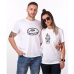 Tshirthane Tatlı Kahve 2'li Sevgili T-shirt
