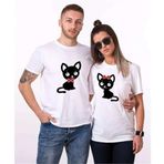 Tshirthane Tatlı Kedicik Sevgili Kombinleri Tshirt Kombini, Erkek, 2XL-Tek Ürün Fiyatıdır, Kombin Yapmak İçin En Az 2 Adet Sepete Ekleyiniz