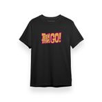 Tshirthane Teen Titans Go Yazı Siyah Kısa Kol Erkek T-shirt